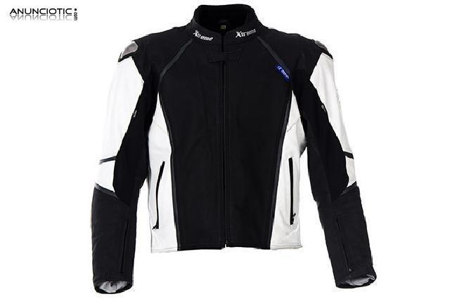 Chaqueta de moto en cuero talla 4xl