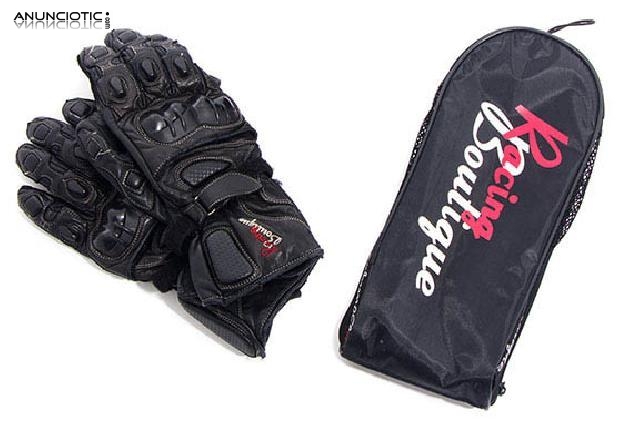 Guantes racing boutique talla s color negro