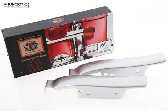 Kit cromado para decorar alforjas harley davidson flht y flhr