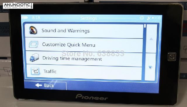 Oferta gps pioneer para camion, autobus