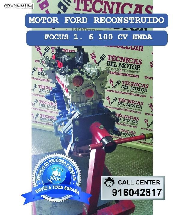 Motor ford focus 1 6 100 cv hwda