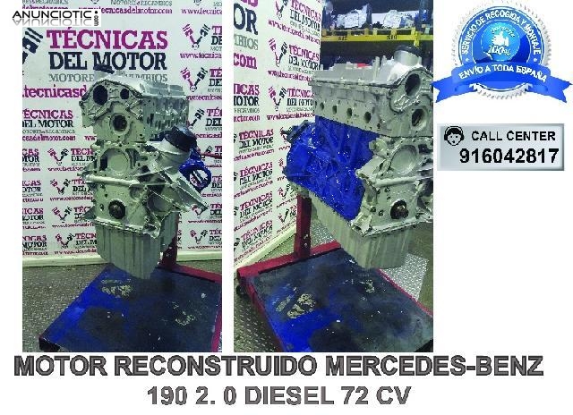 MOTOR MERCEDES 190 2. 0 DIESEL  72 CV