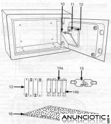 CAJA FUERTE CAUDALES ELECTRÓNICA PROGRAMABLE EMPOTRABLE