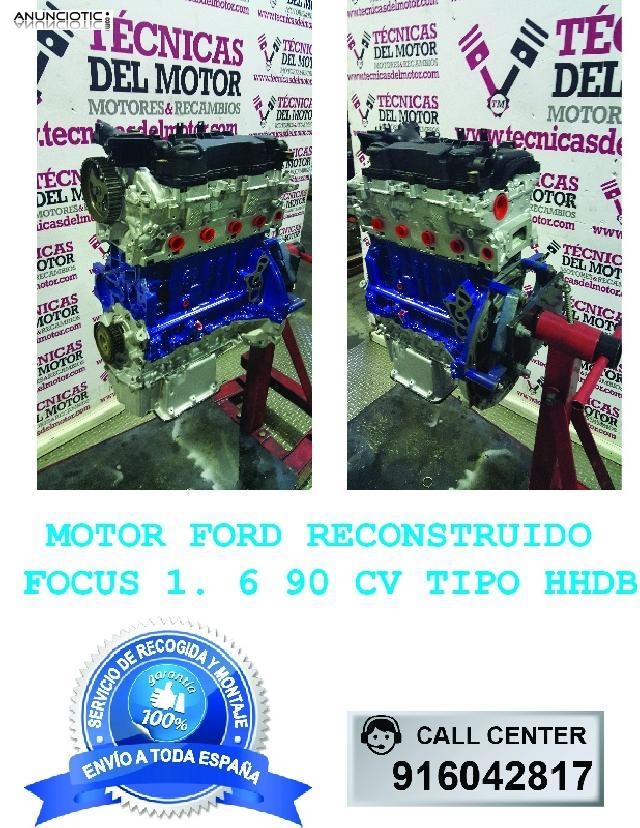 Motor ford focus 1 6 90 cv tipo hhdb