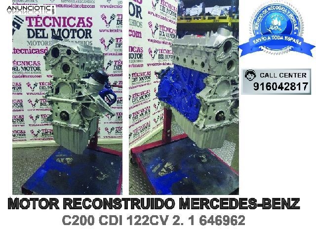 MOTOR MERCEDES C200 CDI 122CV 2. 1 646962