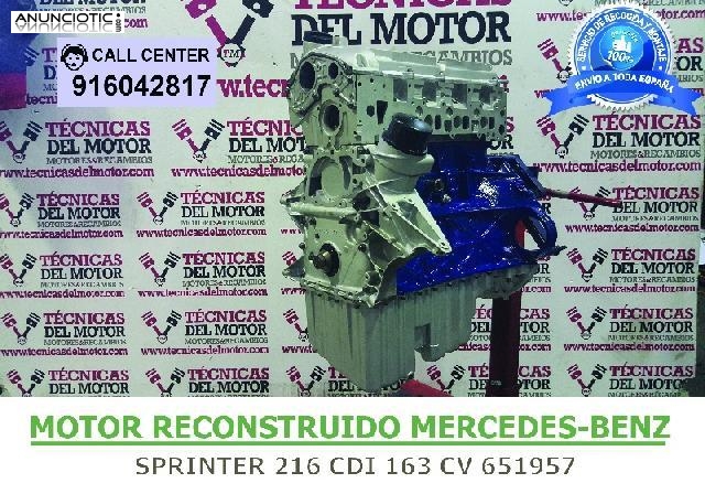 MOTOR MB SPRINTER 216 CDI 163 CV 651957