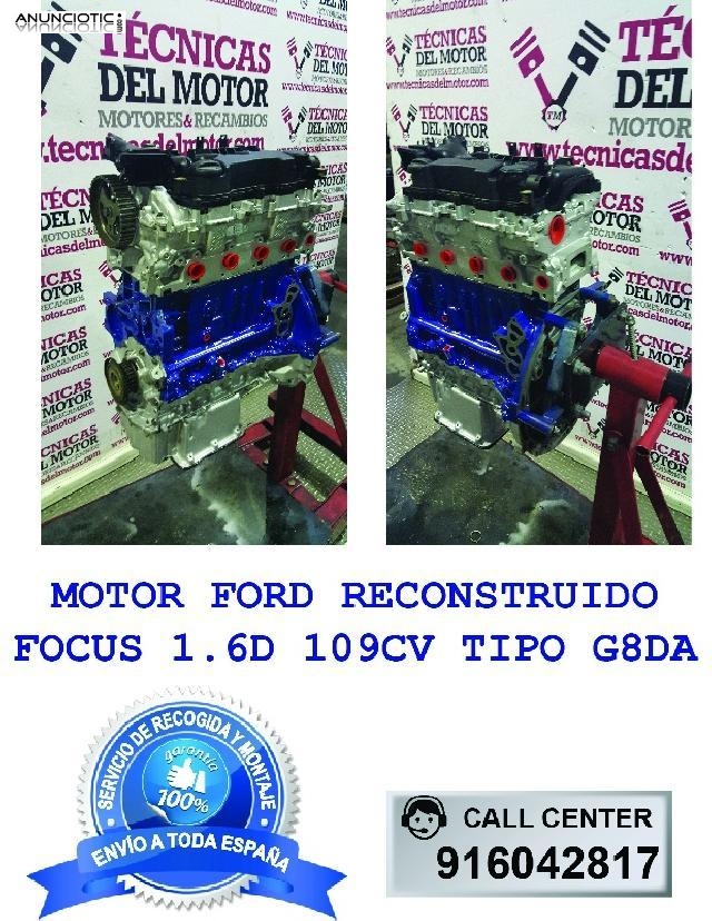 Motor ford focus 1 6d 109cv tipo g8da