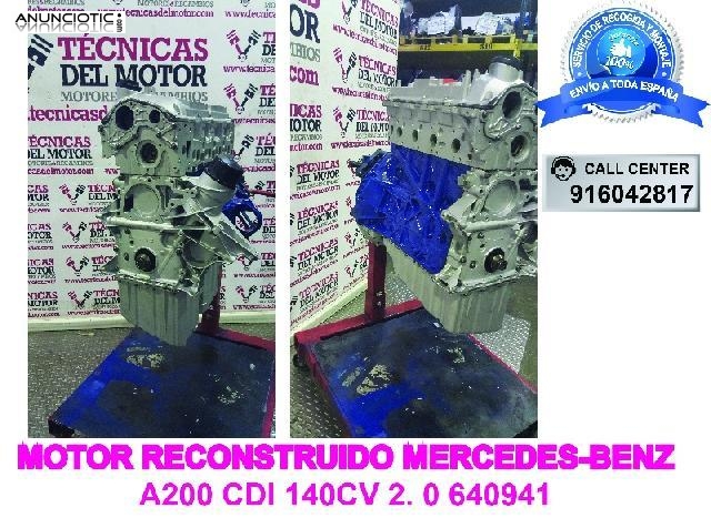 MOTOR MERCEDES A200 CDI 140CV 2. 0 640941