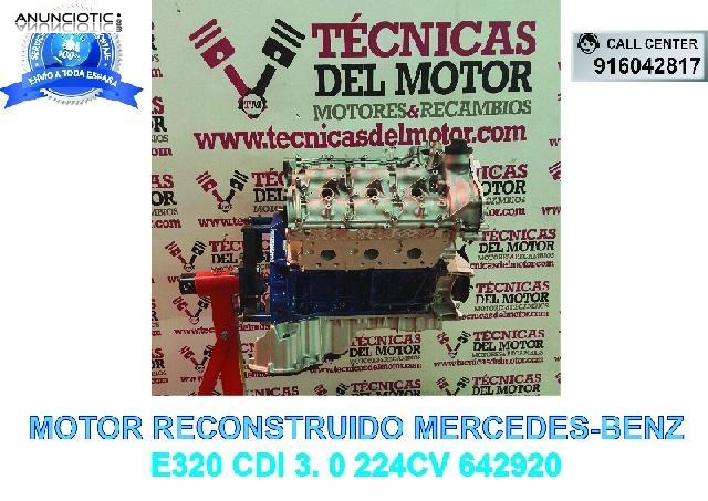 MOTOR MERCEDES E320 CDI 3. 0 224CV 642920