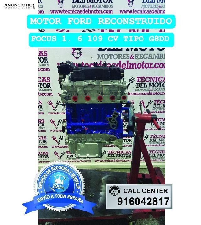 Motor ford focus 1 6 109 cv tipo g8dd