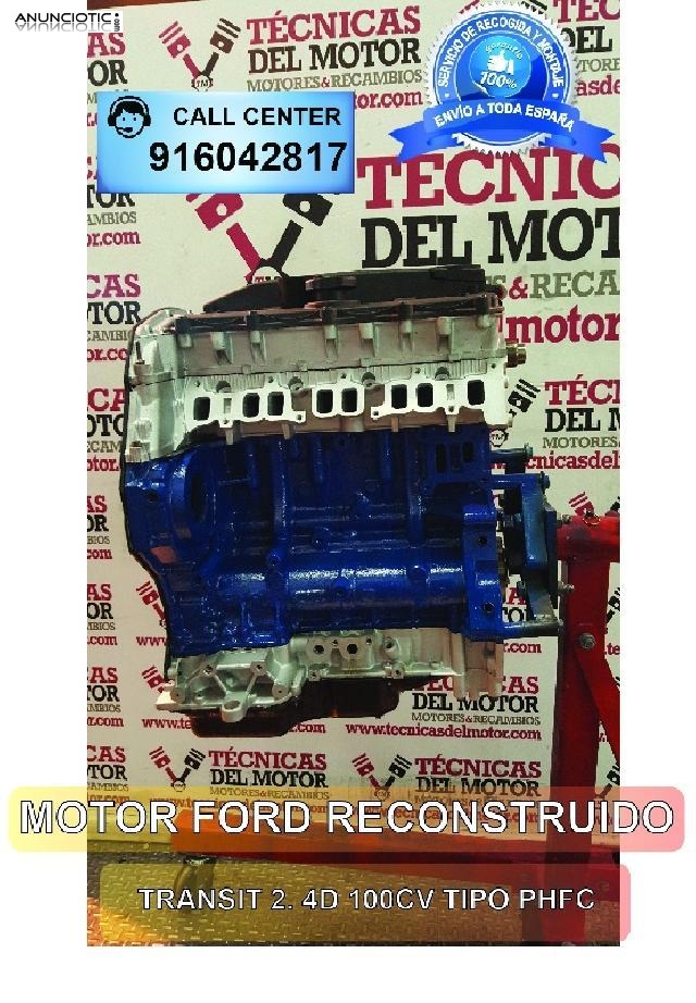 Motor ford transit 2 4d 100cv tipo phfc