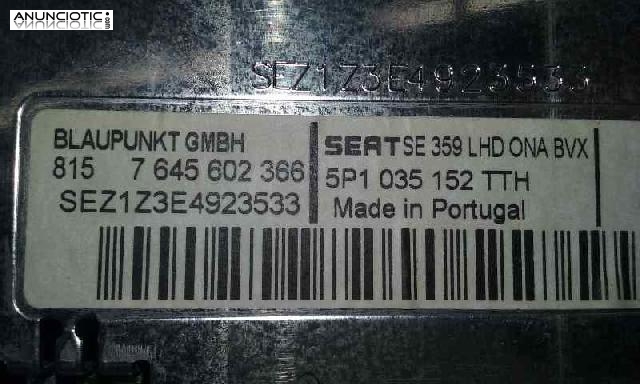 Sistema audio / radio cd 3696090 seat