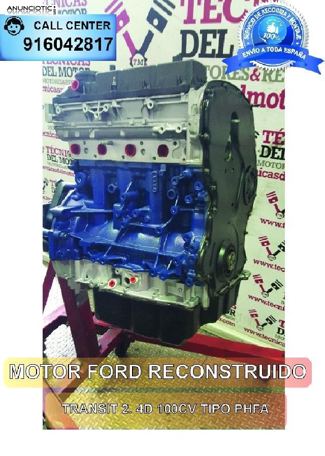 Motor ford transit 2 4d 100cv tipo phfa