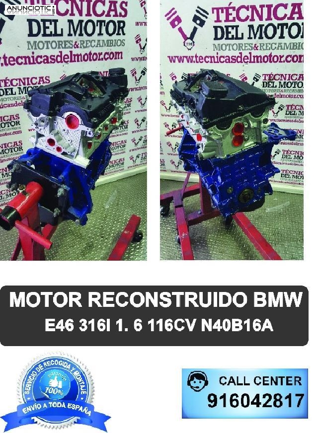 Motor bmw e46 316i 1 6 116cv n40b16a