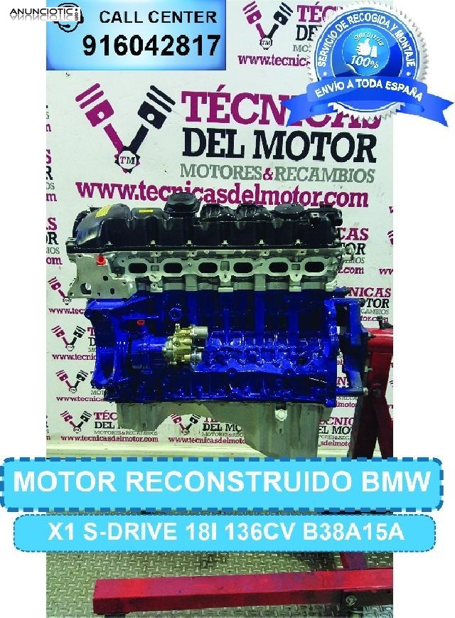 Motor bmw x1 s-drive 18i 136cv b38a15a