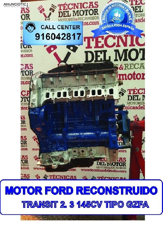 Motor ford transit 2 3 145cv tipo gzfa