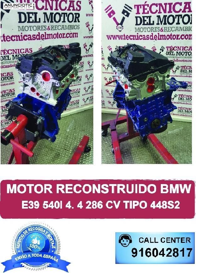 Motor bmw e39 540i 44 286 cv tipo 448s