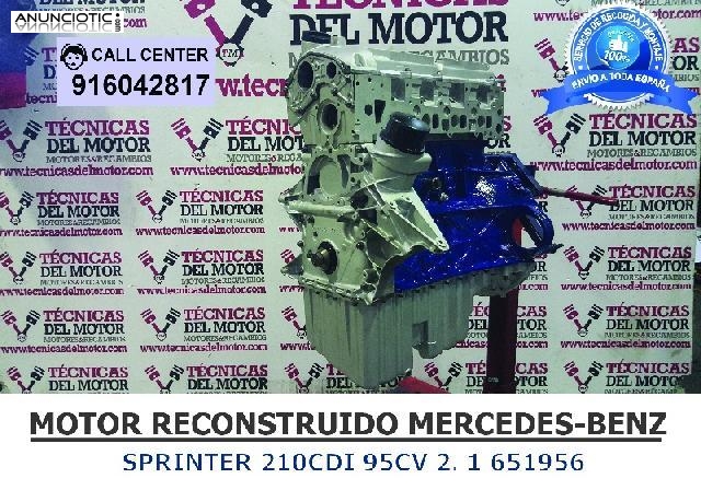 MOTOR MB SPRINTER 210CDI 95CV 2. 1 651956