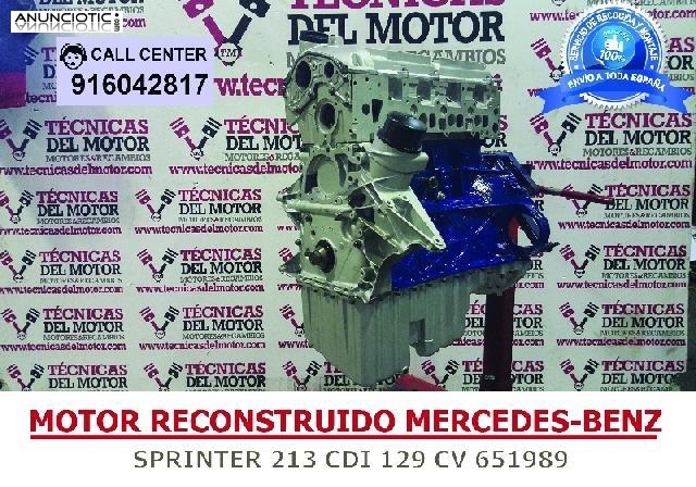 MOTOR MB SPRINTER 213 CDI 129 CV 651989