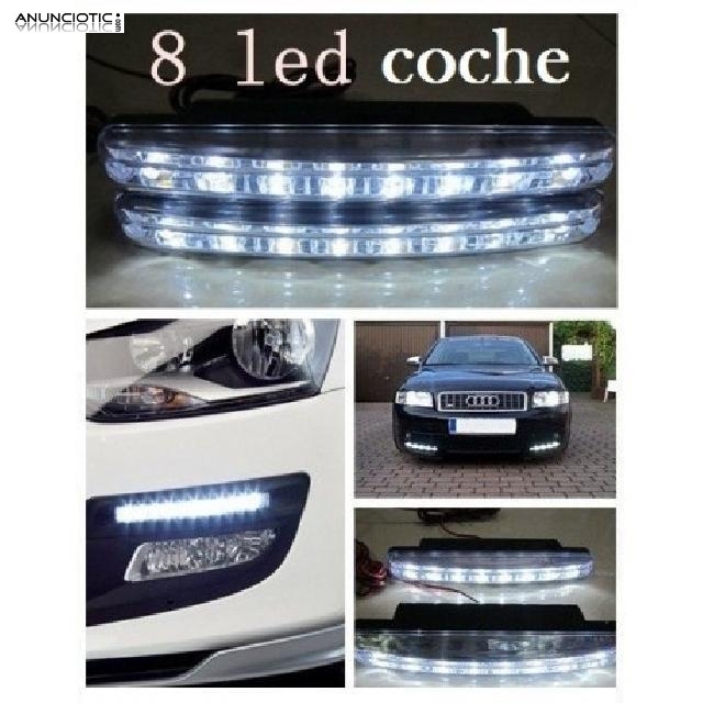 Kit de 2 faros led diurno coche