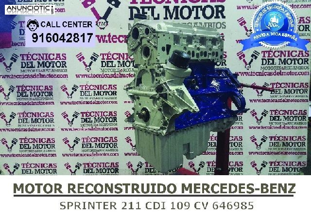 MOTOR MB SPRINTER 211 CDI 109 CV 646985