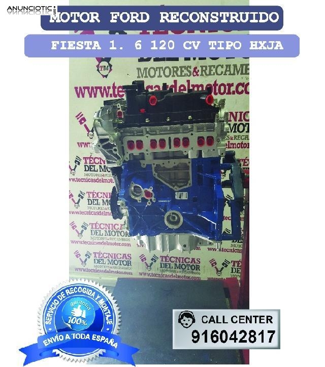 Motor ford fiesta 1 6 120 cv tipo hxja