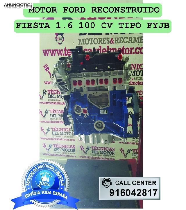 Motor ford fiesta 1 6 100 cv tipo fyjb