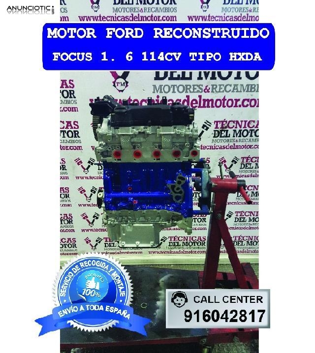 Motor ford focus 1 6 114cv tipo hxda