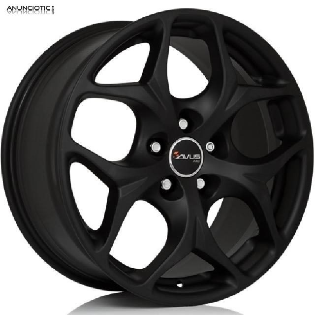 Llantas avus racing acm b02 negro mate 