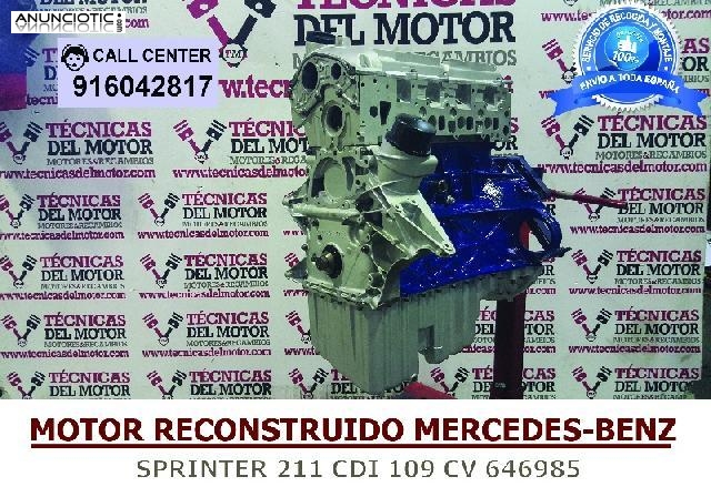 MOTOR MB SPRINTER 211 CDI 109 CV 646985 