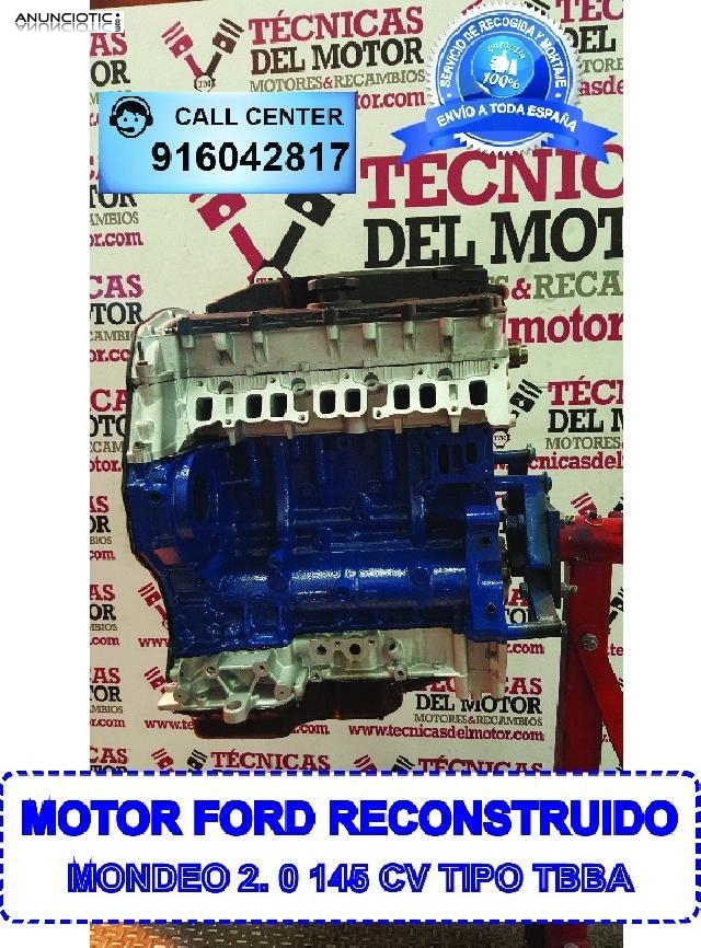 Motor ford mondeo 2 0 145 cv tipo tbba 