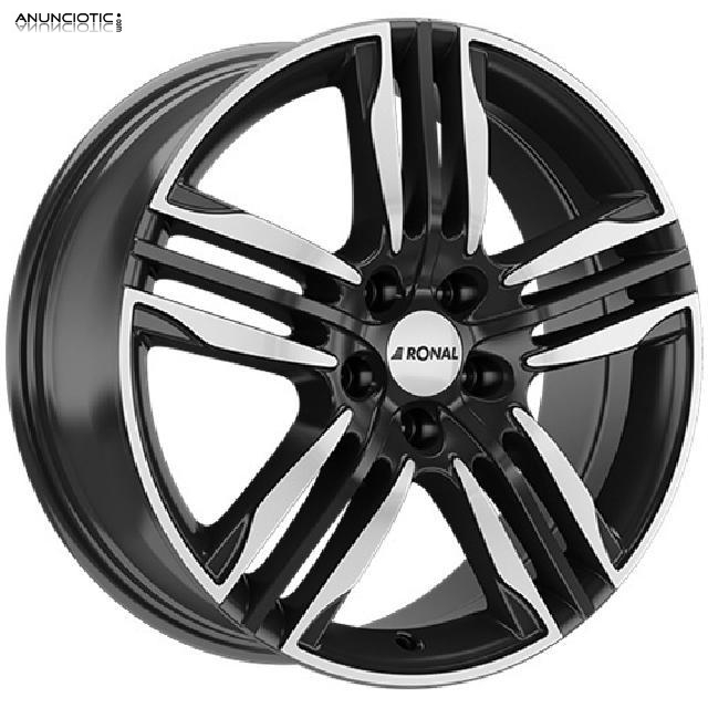 Llantas ronal r58 black/polished 