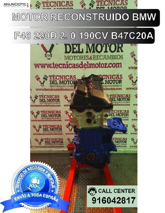 Motor bmw f46 220d 2 0 190cv b47c20a 