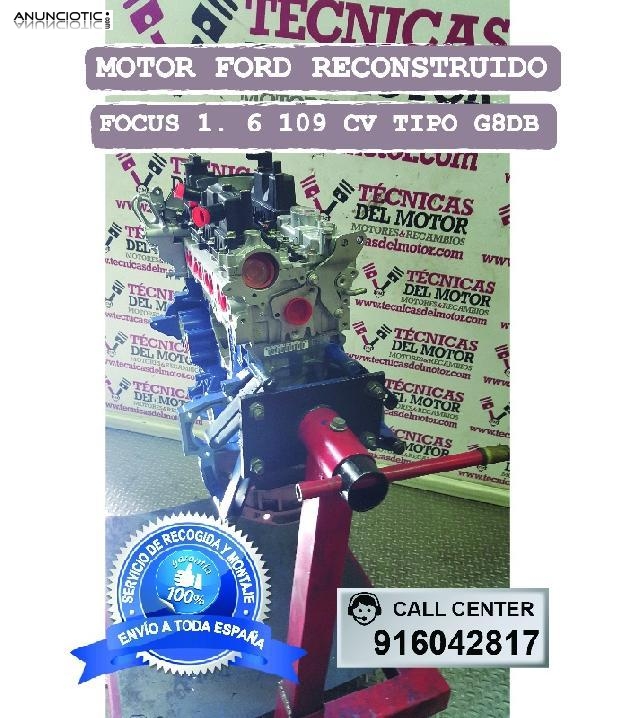 Motor ford focus 1 6 109 cv tipo g8db 