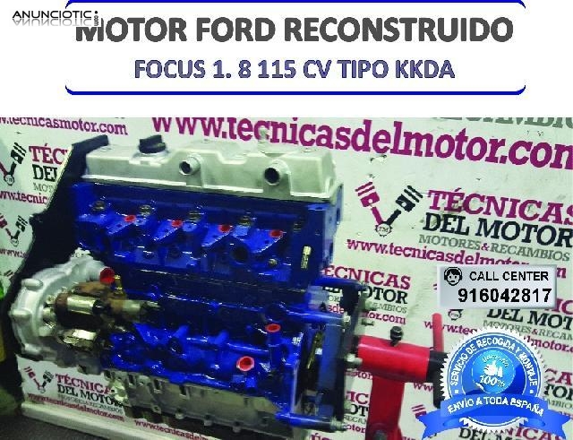 Motor ford focus 1 8 115 cv tipo kkda 