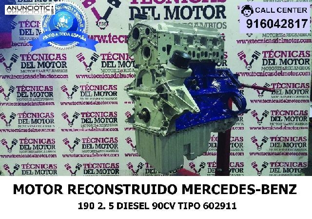 MOTOR MB 190 2. 5 DIESEL 90CV TIPO 602911 