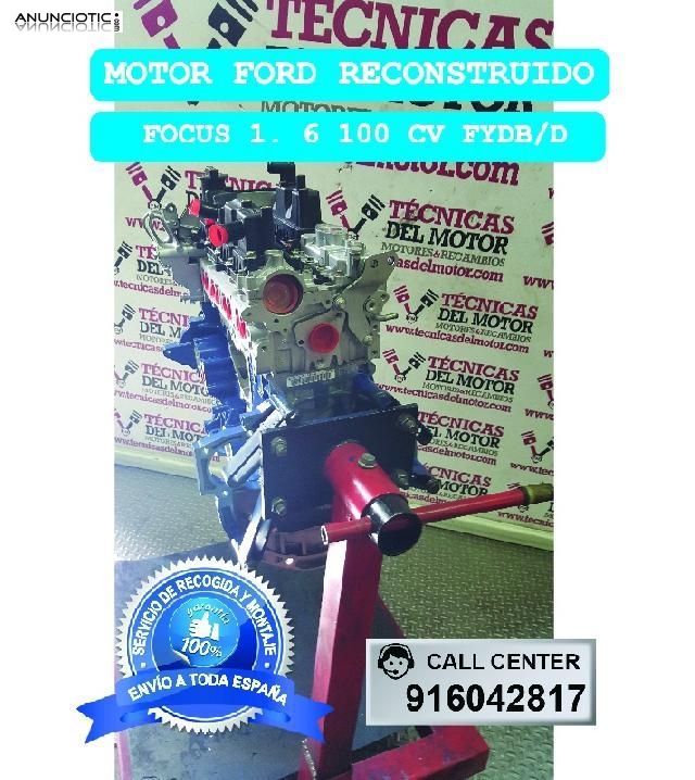 Motor ford focus 1 6 100 cv fydb/d 