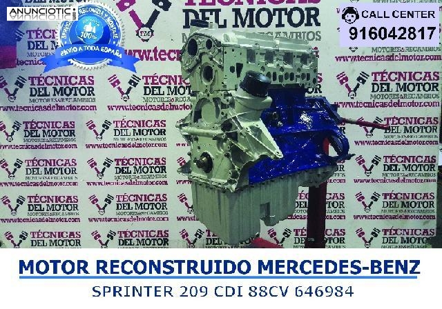 MOTOR MB SPRINTER 209 CDI 88CV 646984 