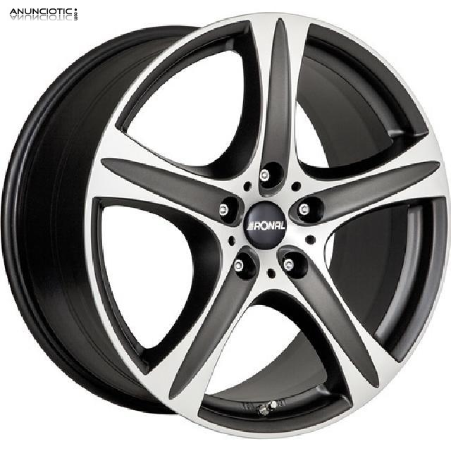 Llantas ronal r55 dull black polished 