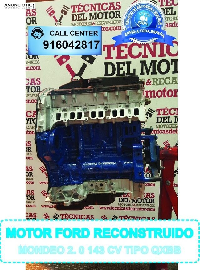 Motor ford mondeo 2 0 143 cv tipo qxbb 