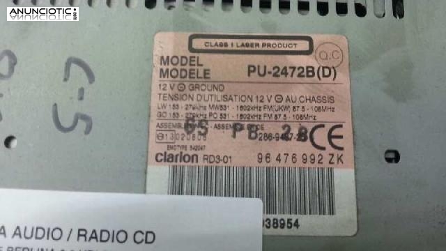 Sistema audio / radio cd 3256531 pu2472b