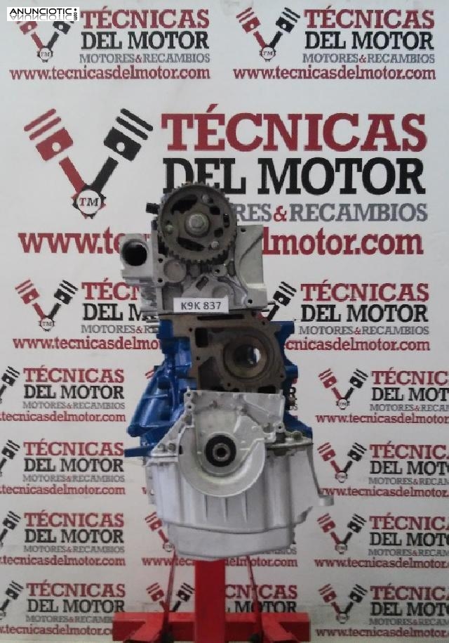 Motor regenerado renault 1.5 dci k9k837