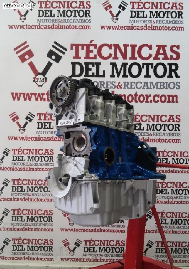 Motor regenerado renault 1.5 dci k9k837