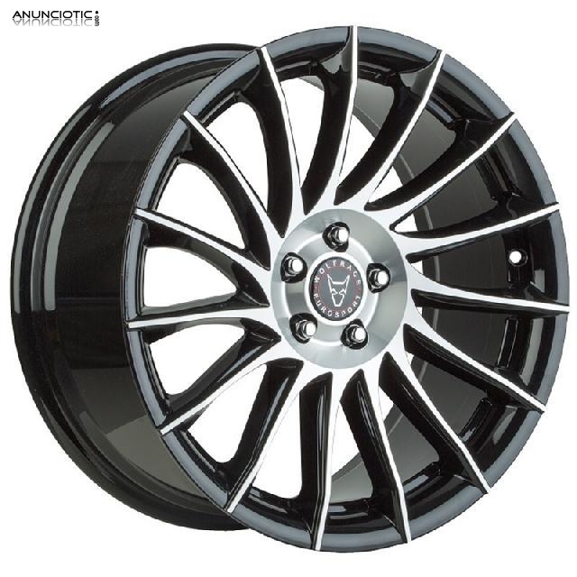 Llantas wolfrace aero gloss black/polish 