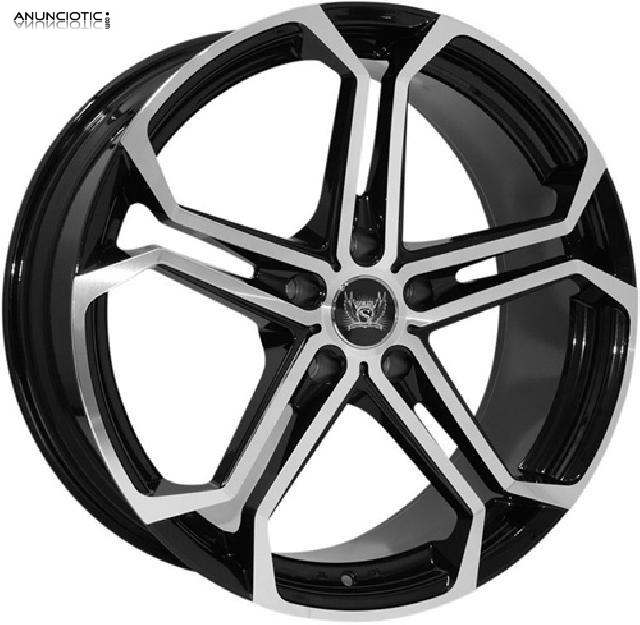 Llantas soleil wheels lxs-1 black/polish 