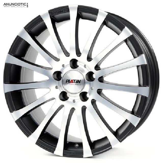 Llantas platin p47 race negro/pulido 