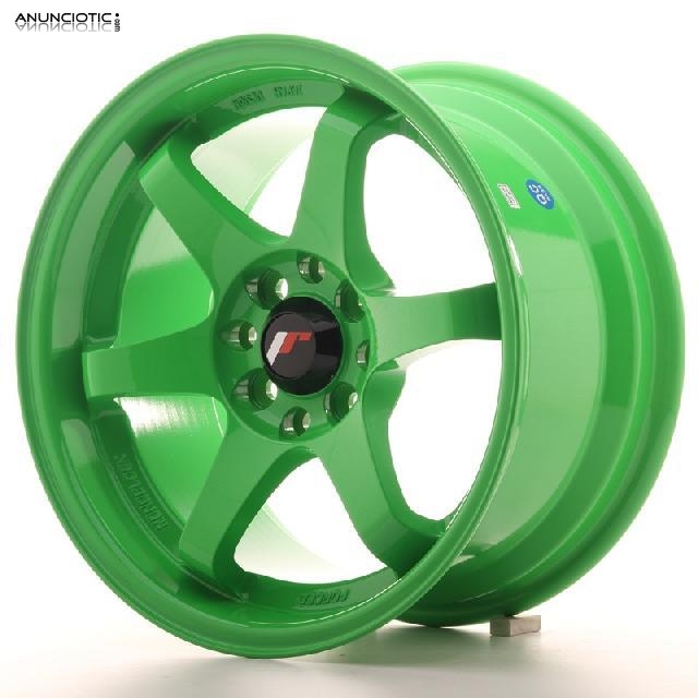 Llantas japan racing jr3 green 