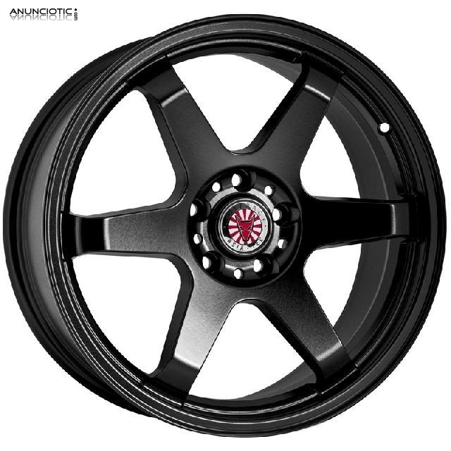 Llantas wolfrace jdm satin black 