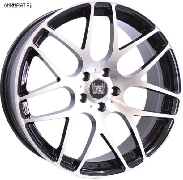 Llantas soleil wheels lxm-1 black/polish 