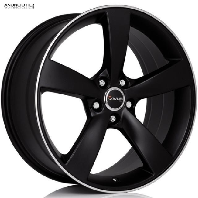 Llantas avus racing af10 negro/pulido 